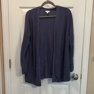 J. Jill Women's Open Front Cardigan - Dark Blue